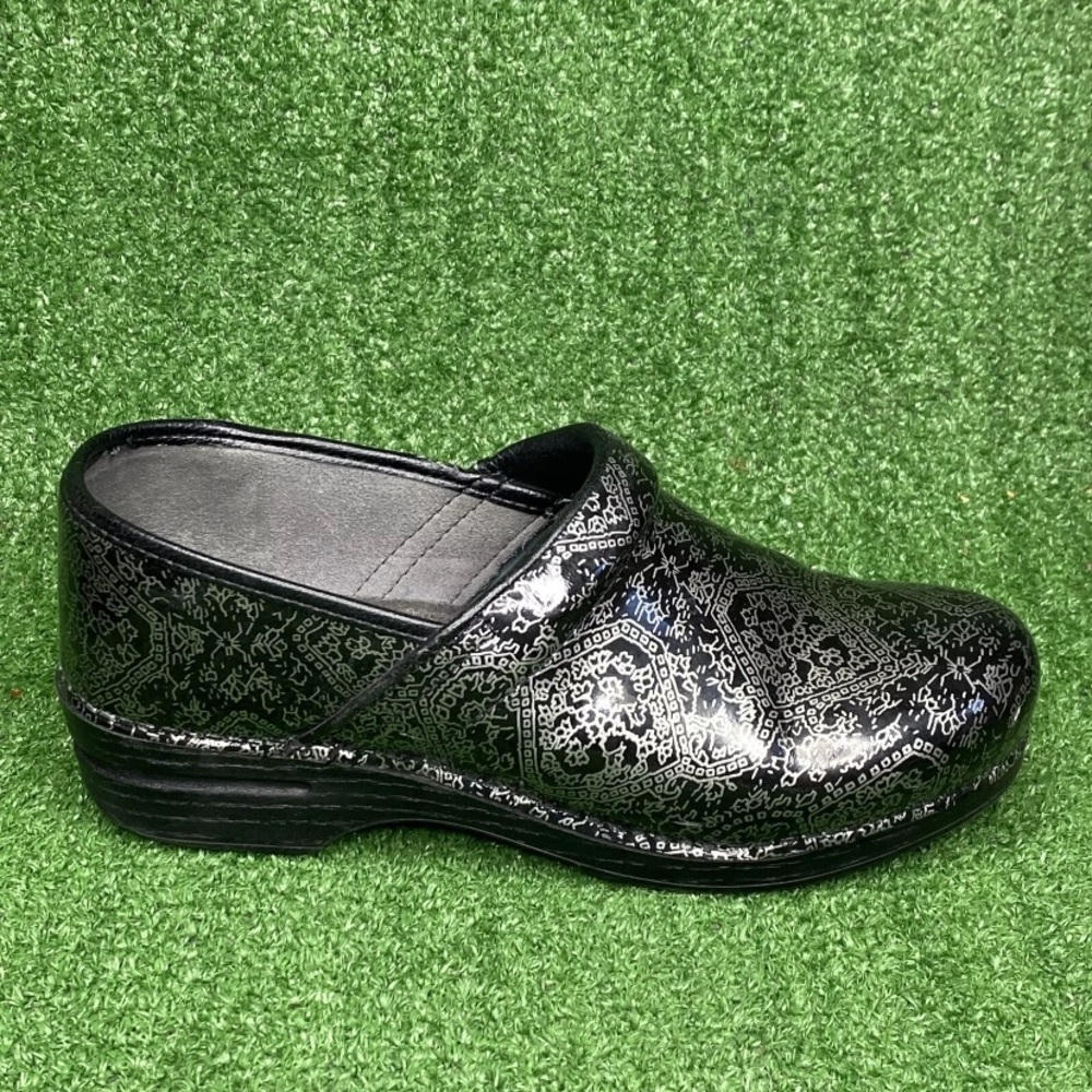 Dansko XP 2.0 Black Silver Women's Nursing Shoes Clogs US 11.5 / 12 Excel Cond - Picture 5 of 8